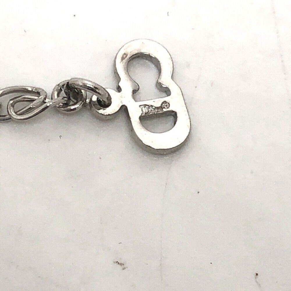 Dior Trotter Number 2 plate Pendant Necklace Metal blue - Picture 5 of 8